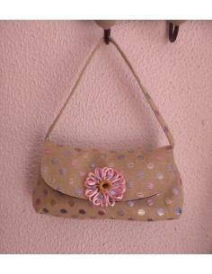 Bolso de mano lunares