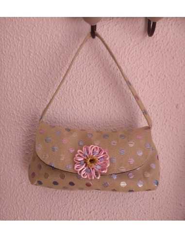 Bolso de mano lunares
