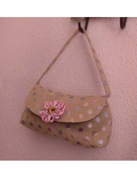 Bolso de mano lunares