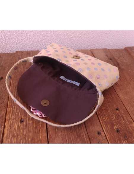 Bolso de mano lunares