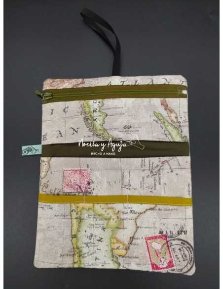 ESTUCHE TABACO DE LIAR mapa mundi