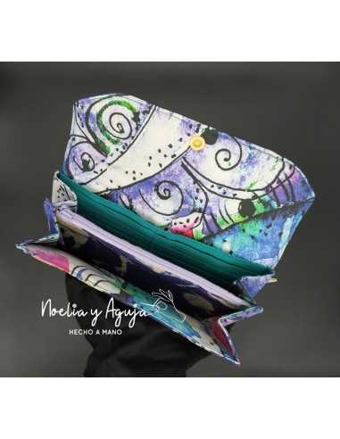 Monedero fuelle morado