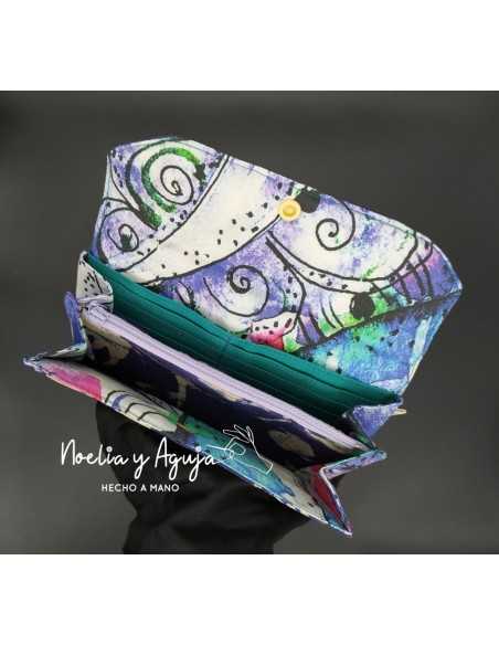 Monedero fuelle morado