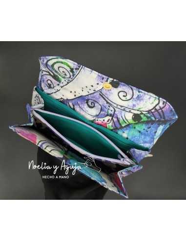 Monedero fuelle morado