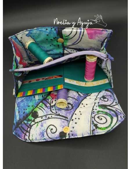 Monedero fuelle morado