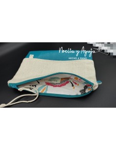 Cartera loneta y polipiel 2