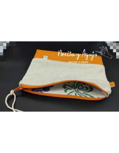 Cartera loneta y polipiel