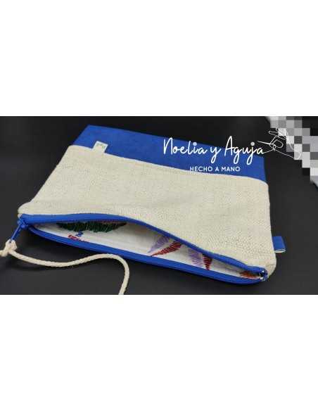 Cartera loneta y polipiel