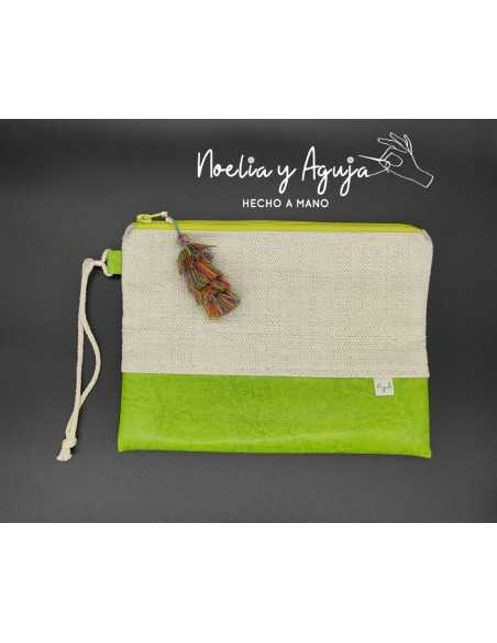 Cartera loneta y polipiel