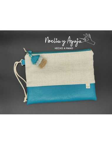 Cartera loneta y polipiel