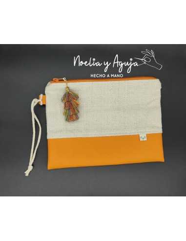 Cartera loneta y polipiel